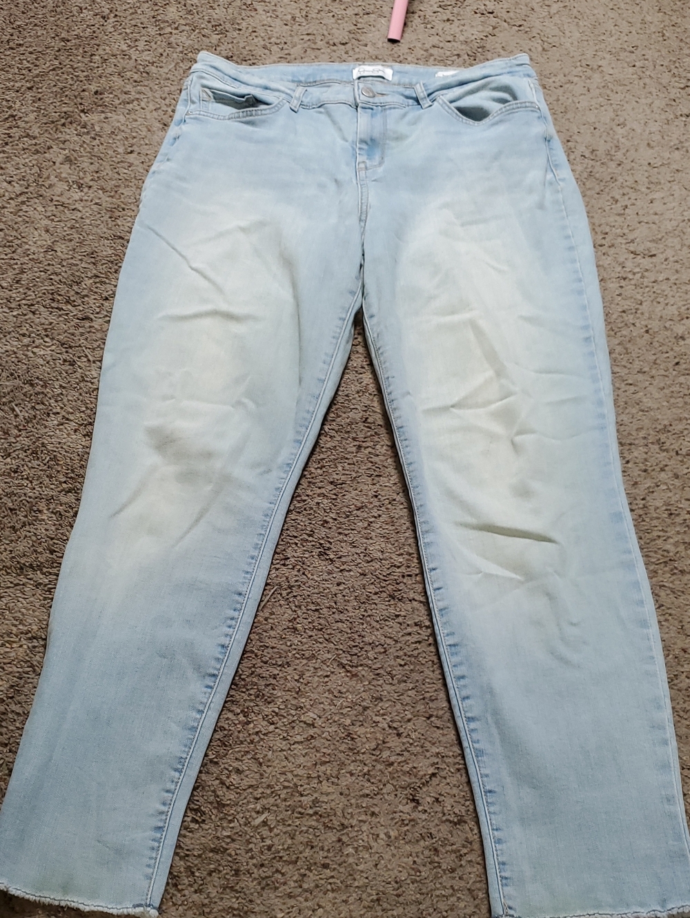 Jessica Simpson Women's  Light Blue Straight Leg Jeans Size 10